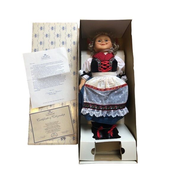Rare Vintage 1993 Granny World 22" Grandma Doll Certificate and Tape - Picture 1 of 7